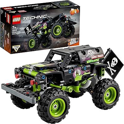 Kit de construction lego technic grave digger 42118 monster truck (212 pièces)