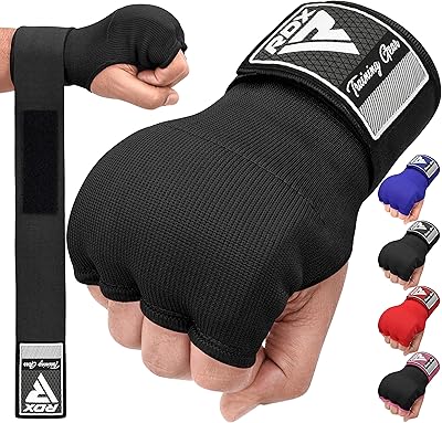 Gants de boxe rdx sous-vêtements bandes élastiques rembourrées sous les gants
