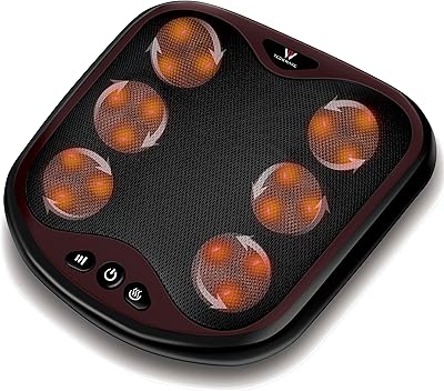 Masseur de pieds tech wave heat avec housse lavable durable avec niveau d'intensité