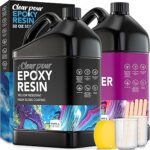 Kit de résine époxy clear burr 32 oz transparente résine artistique pour l'artisanat