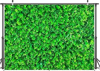 Fond de photographie de feuilles vertes 7x5 pieds, toile de fond naturelle