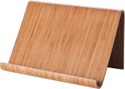 Support de tablette de cuisine ergonomique réglable ikea (bambou)