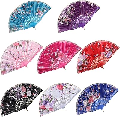 Éventails pliants éventail chinois à main pliant floral 8 pièces pliable en bambou et soie. DIAYTAR COTE D'IVOIRE est une boutique en ligne généraliste qui propose une large gamme de produits avec plus de 300000 références. C'est la boutique leader en Côte d'Ivoire pour les achats en ligne. Elle offre une expérience d'achat pratique et fiable.