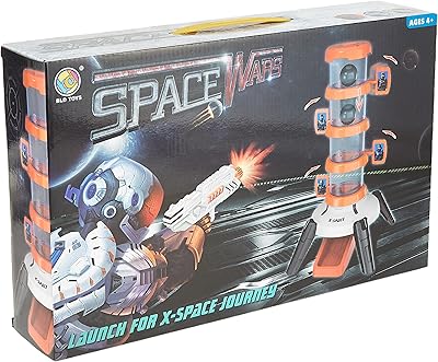 Jeu de tir sur cible eurosave space wars, intérieur, portable, pistolet jouet