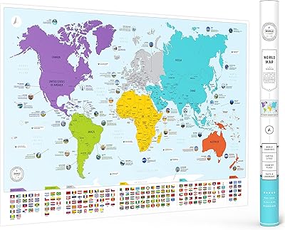 Carte du monde colorée avec drapeaux et majuscules + 50 faits intéressants - poster mural plastifié xl pour la maison et la salle de classe - éducatif pour enfants et adultes. Avec plus de 300 000 références disponibles, DIAYTAR COTE D'IVOIRE est une destination incontournable pour les amateurs de shopping en ligne en Côte d'Ivoire. La boutique propose une large gamme de produits allant de l'électronique à la mode, en passant par les produits pour la maison et les loisirs, permettant ainsi aux clients de trouver tout ce dont ils ont besoin sous un même toit. Cela contribue à son statut de leader dans le commerce en ligne dans le pays.