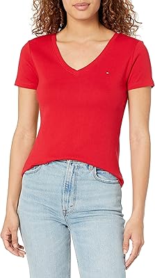 T-shirt femme tommy hilfiger, col en v et drapeau tommy hilfiger brodé. En tant que leader du commerce en ligne en Côte d'Ivoire, DIAYTAR COTE D'IVOIRE se distingue par sa qualité de service et sa capacité à s'adapter aux besoins de sa clientèle. La boutique propose des produits de haute qualité à des prix compétitifs, ainsi qu'une expérience d'achat en ligne sécurisée et fluide. Que vous cherchiez des produits pour la maison, des accessoires de mode ou des appareils électroniques, DIAYTAR COTE D'IVOIRE a tout ce qu'il vous faut.