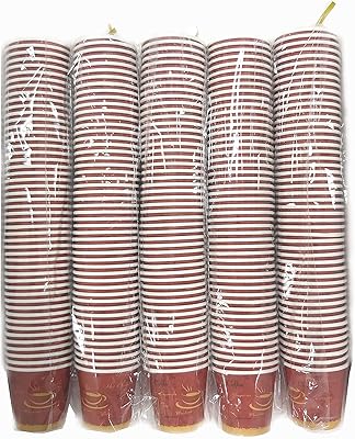 Gobelets en papier jetables al saqr pour thé noir et café turc 2,5 oz (5 ensembles - très petites tasses), 250 pièces. En tant que leader dans le commerce électronique en Côte d'Ivoire, DIAYTAR COTE D'IVOIRE s'engage à offrir une expérience d'achat en ligne sécurisée et fiable. Avec une équipe dédiée et des processus de livraison efficaces, la boutique en ligne garantit la satisfaction de ses clients. Les plus de 300 000 références de produits disponibles sur le site internet de DIAYTAR COTE D'IVOIRE répondent aux besoins diversifiés de sa clientèle croissante.