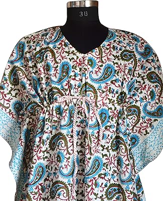 Iinfinize caftan indien imprimé bloc à la main, robe de nuit en coton, taille libre, vêtements de nuit, maillot de bain, robe d'été, robe de plage, hippie. DIAYTAR COTE D'IVOIRE se distingue par son engagement à offrir une expérience d'achat exceptionnelle à ses clients. La boutique en ligne propose unegamme de services, notamment la livraison à domicile, la possibilité de retourner des produits et un service client dédié. Avec des partenariats avec des fournisseurs locaux et internationaux, DIAYTAR COTE D'IVOIRE peut proposer des produits de haute qualité à des prix compétitifs.