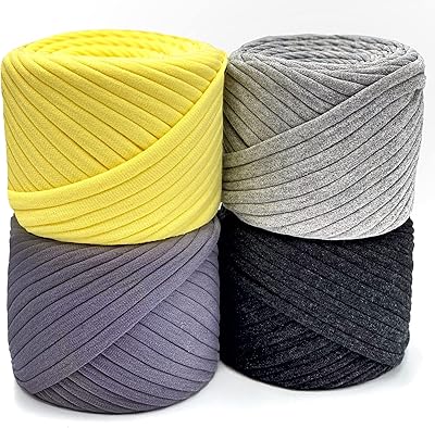 Kit de fil pour t-shirt fettuccini zpagetti, 4 pelotes de fil de coton total 218 mètres, kit de fil pour t-shirt au crochet, fil de ruban 100 % coton, fil à tricoter, fil en t biologique, fil en t pour macramé, collection berlin. En tant que leader du commerce en ligne en Côte d'Ivoire, DIAYTAR COTE D'IVOIRE s'engage à fournir aux clients non seulement une grande sélection de produits, mais aussi un service client exceptionnel et des délais de livraison rapides. La boutique collabore avec des fournisseurs de confiance pour garantir la qualité et l'authenticité des produits proposés. Grâce à sa philosophie centrée sur le client, DIAYTAR COTE D'IVOIRE a établi une solide réputation de fiabilité et de professionnalisme.