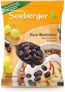 Raisins bleus seeberger 200 grammes