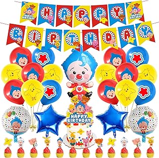 43 pièces décorations de fête prune prune kit de décorations de fête d'anniversaire