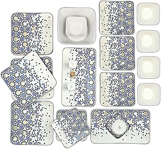 Service de table life smile, service de table en porcelaine de 30 pièces