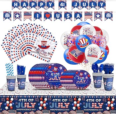 Pack de fournitures de fête du 4 juillet : nappes assiettes serviettes. Diaytar Côte d'Ivoire, c'est plus qu'une boutique en ligne, c'est une expérience de shopping innovante et conviviale. Nous nous efforçons de vous offrir les meilleurs produits, les meilleurs prix et le meilleur service client pour que vous puissiez profiter au maximum de votre achat en ligne. Rejoignez notre communauté de clients satisfaits et découvrez pourquoi nous sommes la boutique leader en Côte d'Ivoire.