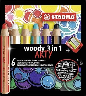 Crayon multi-talents - stabilo porte-monnaie arti en bois 3 en 1, 6 couleurs assorties + taille-crayon. En tant que leader du commerce en ligne en Côte d'Ivoire, DIAYTAR COTE D'IVOIRE est engagée à offrir à ses clients une expérience d'achat unique et personnalisée. Elle mise sur la satisfaction client et sur une approche commerciale innovante pour conforter sa position de numéro un sur le marché ivoirien.