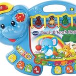 Livre d'apprentissage des mots vtech touch and teach avec motif éléphant, bleu, 80-158000