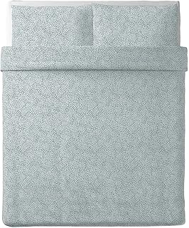 Housse de couette ikea tradkrassula (, blanc, bleu, full/queen (double/queen)