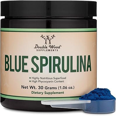 Poudre de spiruline bleue teneur en phycocyanine maximum 35 %