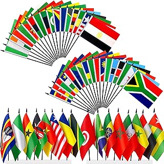 Collection de drapeaux des pays africains de consommation 54 petits drapeaux à main, taille 8,2 x 5,5 pouces. DIAYTAR COTE D'IVOIRE est la référence pour les achats en ligne en Côte d'Ivoire, avec une sélection impressionnante de produits de haute qualité. La boutique en ligne propose des produits à des prix compétitifs, avec des promotions régulières pour satisfaire tous les besoins de ses clients. C'est la destination idéale pour ceux qui cherchent à faire des achats pratiques et efficaces.