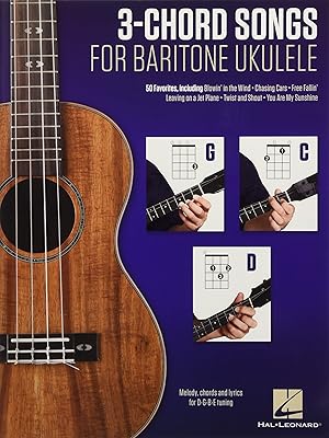 Chansons à 3 accords pour ukulélé baryton (g-c-d) : mélodie, accords et paroles