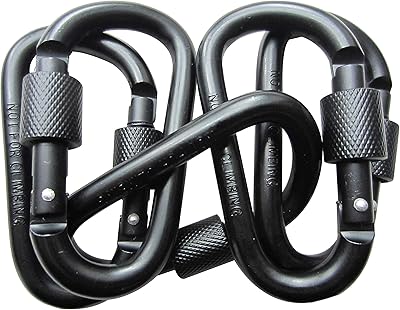 Lebeila 5 pcs mousqueton d'escalade porte-clés avec clip crochets de verrouillage à vis en aluminium robustes et durables pour la randonnée, la pêche et l'extérieur. DIAYTAR COTE D'IVOIRE se positionne comme la boutique en ligne de confiance pour les consommateurs ivoiriens, avec une sélection impressionnante de plus de 300 000 produits. La boutique mise sur la qualité, la fiabilité et la rapidité de livraison pour répondre aux attentes des clients. Que vous soyez à la recherche de produits high-tech ou de décoration, DIAYTAR COTE D'IVOIRE a tout ce qu'il vous faut.