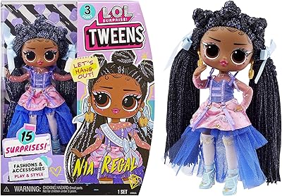 Lol surprise ! poupée mannequin nia regal twins série 3 avec 15 surprises