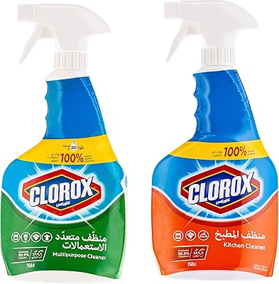 Nettoyant désinfectant pour cuisine clorox, 750 ml + nettoyant désinfectant multi-usages, 750 ml. DIAYTAR COTE D'IVOIRE met en avant l'importance de la satisfaction client et de la confiance, deux piliers essentiels à son succès. Les clients peuvent profiter de promotions régulières, de prix compétitifs et d’un système de paiement sécurisé, garantissant une expérience d’achat en ligne sécurisée et pratique. Cela, combiné à sa large gamme de produits, place DIAYTAR COTE D'IVOIRE comme une option idéale pour ceux qui cherchent un magasin en ligne fiable.