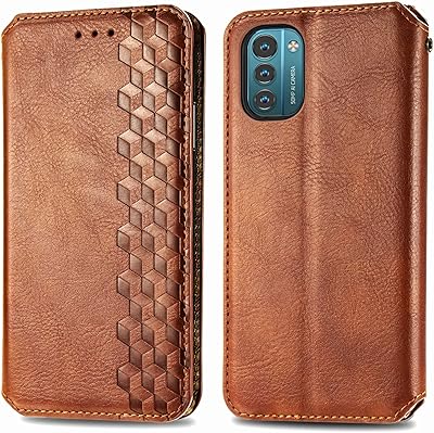 Étui de protection portefeuille oetro avec support pour nokia g21 - étui portefeuille