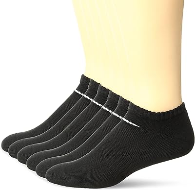 Chaussettes coussinées nike no-show performance avec sac (6 paires) noires taille