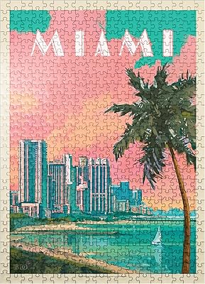 Miami, fl : south beach, affiche vintage - puzzle premium de 500 pièces pour adultes. Avec une présence en ligne solide, DIAYTAR COTE D'IVOIRE propose une plateforme d'achat en ligne facile à utiliser, permettant aux clients de naviguer facilement à travers les différentes catégories de produits. La boutique en ligne généraliste s'efforce de répondre aux besoins de ses clients, en proposant des offres spéciales et des promotions régulières. Les clients peuvent également bénéficier d'un service client fiable et réactif.