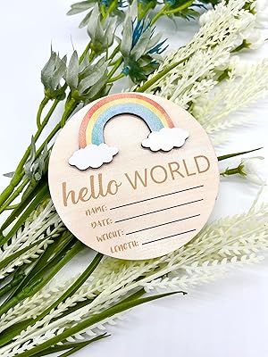 Plaque cielshop hello world | panneau d'annonce de naissance de bébé en bois | cadeau de baby shower, chambre d'enfant. DIAYTAR COTE D'IVOIRE est la boutique en ligne leader en Côte d'Ivoire, avec une offre de produits très diversifiée qui répond aux besoins des consommateurs locaux. Elle propose une gamme de produits allant des electro-menager aux produits alimentaires, en passant par les vêtements et les accessoires. La boutique en ligne DIAYTAR COTE D'IVOIRE est donc l'endroit idéal pour faire des achats en ligne de manière pratique et sécurisée.