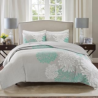 Comfort spaces enya parure de lit 3 pièces avec couvre-lit à imprimé floral, gris aqua, cs14-0064. DIAYTAR COTE D'IVOIRE, c'est la référence pour les achats en ligne en Côte d'Ivoire. Nous proposons une gamme étendue de produits allant de la mode masculine, féminine et enfantine, aux produits électroniques, en passant par les accessoires et les produits pour la maison. Nos clients bénéficient d'un large choix et de prix compétitifs.