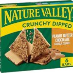 Carrés de granola trempés croquants nature valley, chocolat au beurre de cacahuète, 6