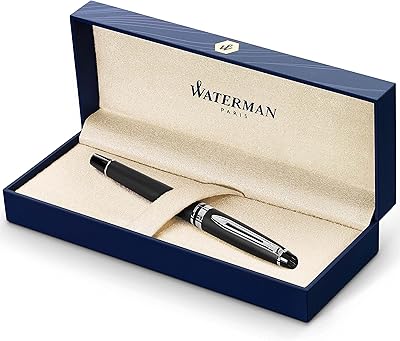 Stylo plume waterman ct expert noir mat, pointe fine, encre noire. DIAYTAR COTE D'IVOIRE est une boutique en ligne généraliste qui propose plus de 300 000 références, faisant d'elle l'un des leaders du e-commerce en Côte d'Ivoire. Elle offre une large gamme de produits allant de l'électronique aux produits de maison en passant par les vêtements et les accessoires. Avec sa présence en ligne, DIAYTAR COTE D'IVOIRE facilite les achats pour les consommateurs ivoiriens.
