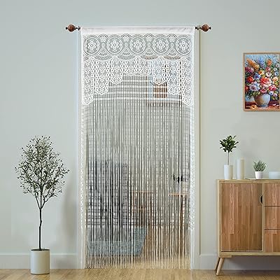 Rideau de porte en dentelle, séparateur de pièce, rideau de fenêtre d'entrée, panneau de séparation, décoration murale, rideaux de garde-robe pour chambre à coucher, rideaux noirs (blanc, 2). DIAYTAR COTE D'IVOIRE est une boutique en ligne généraliste qui propose plus de 300 000 références de produits. Avec une large gamme de choix, les clients peuvent trouver tout ce qu'ils cherchent en un seul endroit. C'est la boutique leader en Côte d'Ivoire pour les achats en ligne.