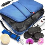Kit de chauffe-pierres de massage portable - masseur et chauffage électrique pour spa