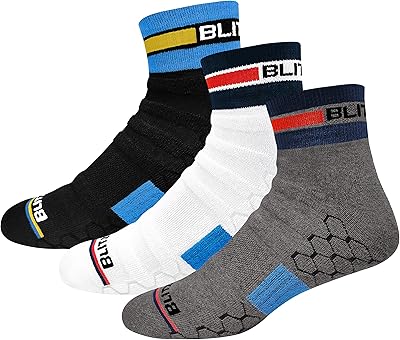 Chaussettes de sport hautes performances hi-tech, longueur cheville, pour hommes et femmes (tennis, badminton, course à pied, gym), lot de 3, taille unique. DIAYTAR COTE D'IVOIRE, leader de la vente en ligne en Côte d'Ivoire, propose plus de 300 000 références de produits de qualité. Cette boutique en ligne généraliste offre une large gamme de produits allant de l'électronique à la mode, en passant par les produits de maison et les accessoires. Elle garantit une expérience d'achat sécurisée et fiable.