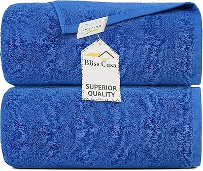Serviettes de bain 100 % coton bliss casa indigo