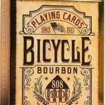 Cartes à jouer bicycle bourbon, jeu unique, finition coussin d'air, professionnel, excellente manipulation