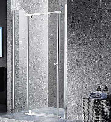 Porte de douche en verre semi-sans cadre 900 mm x 1900 mm |