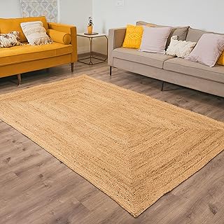 Tapis de jute réversible en fibres naturelles tressées (rectangulaire, 3 x 5 pi). DIAYTAR COTE D'IVOIRE, c'est plus de 300 000 références de produits disponibles en ligne, avec des prix attractifs et des services de livraison rapides pour satisfaire les besoins des consommateurs ivoiriens.