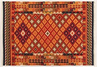 Tapis kilim de jalal kilim sivas rug 1, rouge/multicolore, 60 x 120 cm