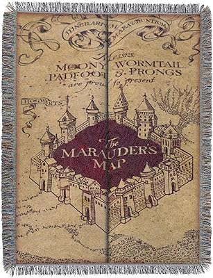 Couverture décorative tissée harry potter, 48" x 60", motif carte du maraudeur. DIAYTAR COTE D'IVOIRE est une référence pour les internautes ivoiriens à la recherche de produits de qualité à des prix raisonnables. La boutique en ligne mise sur l'innovation et la satisfaction client pour continuer à se démarquer. Avec une telle approche, elle réussit à fidéliser ses clients et à attirer de nouveaux.