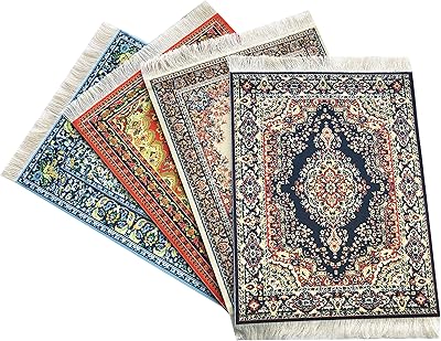 Lot de 4 tapis de souris | design oriental turc tapis miniatures. Avec une équipe dédiée et expérimentée, DIAYTAR COTE D'IVOIRE est à l'écoute des besoins de ses clients et s'efforce de leur offrir une expérience d'achat en ligne exceptionnelle. La boutique en ligne propose régulièrement des promotions et des offres spéciales pour fidéliser ses clients. Elle est devenue un incontournable pour les consommateurs ivoiriens qui cherchent des produits de qualité à des prix raisonnables.