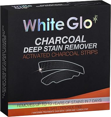 Bandes de charbon actif détachantes en profondeur white glo, élimine 10 ans