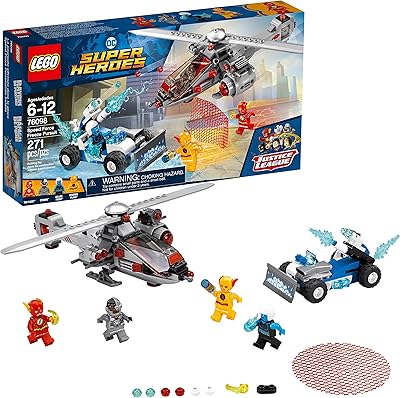 Kit de construction lego dc super heroes speed ​​​​force freeze pursuit 76098