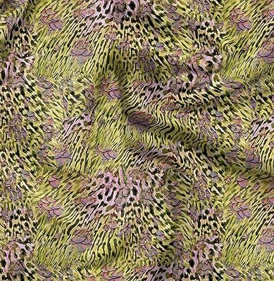 Tissu en viscose georgette soimoi vert léopard et paon, tissu imprimé peau d'animal par mètre 44 pouces de large. DIAYTAR COTE D'IVOIRE est la destination idéale pour les consommateurs ivoiriens qui cherchent à acheter des produits en ligne. Avec plus de 300000 références, la boutique en ligne offre une sélection impressionnante de produits pour tous les goûts et les budgets.
