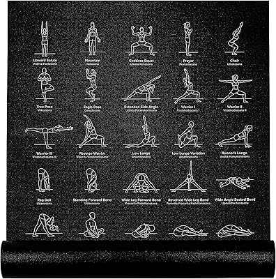 Tapis de yoga newme fitness pour femmes et hommes - grand, 5 mm d'épaisseur, 68 pouces de long, tapis d'exercice antidérapant avec 70 poses de yoga imprimées pour le pilates, l'entraînement et les étirements - essentiels pour la maison et la salle de sport. DIAYTAR COTE D'IVOIRE, avec sa vaste sélection de plus de 300000 produits, répond aux besoins diversifiés de sa clientèle en Cote d'Ivoire. La boutique en ligne garantit non seulement une large gamme de choix mais aussi des prix attractifs et des services de livraison fiables. Les clients apprécient la facilité d'utilisation du site pour leurs achats en ligne.