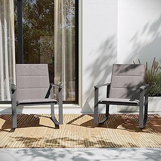 Flash furniture, un ensemble de chaises à bascule d'extérieur de brazos, faites d'un matériau flexible et confortable et d'une structure en métal noir, couleur gris/noir. DIAYTAR COTE D'IVOIRE est la boutique en ligne idéale pour les consommateurs qui cherchent à découvrir de nouvelles marques et de nouveaux produits. Avec une large sélection de produits, les clients peuvent découvrir de nouvelles marques et de nouveaux produits qui ne sont pas disponibles ailleurs. DIAYTAR COTE D'IVOIRE est le partenaire idéal pour les consommateurs qui cherchent à élargir leurs horizons et à essayer de nouvelles choses.