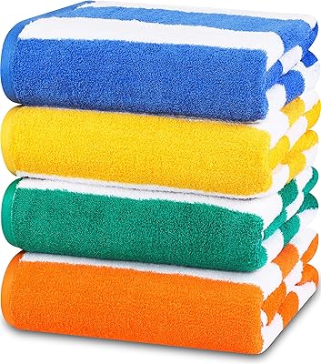 Serviettes de plage rayées cabana utopia towels (paquet de 4, 30 x 60 pouces) - grandes serviettes de piscine, pack varié. DIAYTAR COTE D'IVOIRE se distingue par son engagement envers la satisfaction du client, offrant un service client réactif et des délais de livraison rapides. Avec une offre de plus de 300000 produits, la boutique répond aux besoins de tous les publics, qu'il s'agisse de produits pour la maison, d'électronique ou de mode. Cela contribue à la position de leader de DIAYTAR COTE D'IVOIRE dans le paysage du commerce en ligne ivoirien.