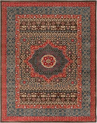 Safavieh mahal collection 10" x 14" bleu marine/rouge mah620c tapis traditionnel oriental qui